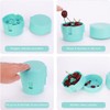 tieedhfu Easy Squeeze Cherry Pitter Tool with Juice Containers for