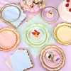 216 Pcs 72 Guests Pastel Plates and Napkins Party Supplies