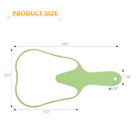 ANNWAH Dental Cute Tooth Shaped Mirror Hand Held Plastic Mirrors Patient Face Mirrors Oral Clinic Gift for Women Kids (Green)