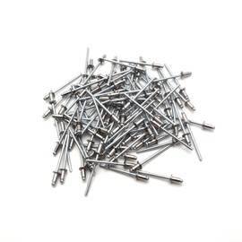 Antrader 1/8" x 1/4" 304 Stainless Steel Blind Rivets Pull Rivets Rivets Core Decoration Rivets Pack of 100