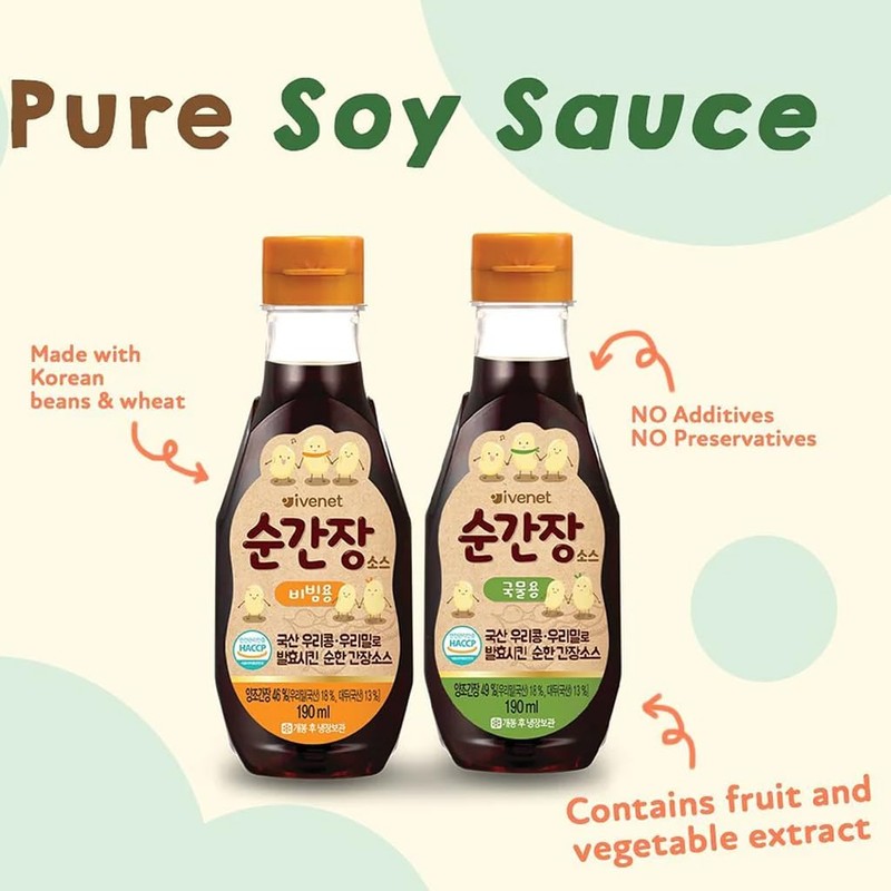 Minecook Mild Salt Pure Salt Soy Sauce Broth Sesame Oil