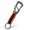 KeyUnity KC00 Paracord Keychain Carabiner Clip, 550 Parachute Lanyard Multitool