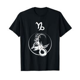Capricorn Zodiac Horoscope Star Sign Astrology Goat Novelty T-Shirt