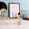 SheeChung Modern Square Acrylic Qtip Holder - Clear Apothecary Jar