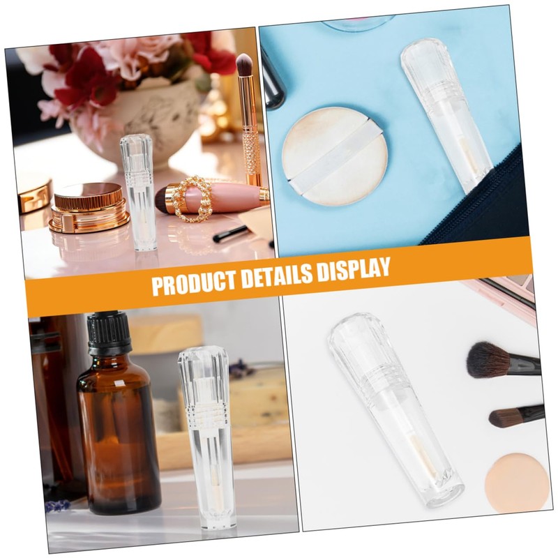 Baluue 2pcs Empty Lip Gloss Tube Refillable Container for Liquid
