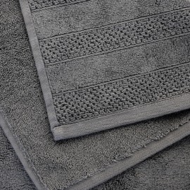 1888 Mills 725 GSM Premium 100% Cotton Hand Towels – Pack of 4 Luxury Hand Towel Set, Super Soft & Highly Absorbent – Quick-Dry, Plush Texture – Perfect for Bathroom, Spa, Gym & Kitchen Use, Dark Grey