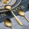 Berglander Gold Teaspoon, 16 cm, Set of 6, Stainless Steel