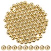 SOFPLATE 300Pcs ABS Imitation Pearl Beads Gold Round Spacer Beads