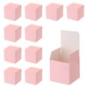 uxcell 25 Pcs Pink Gift Boxes, 4"x4"x4" Kraft Paper Candy
