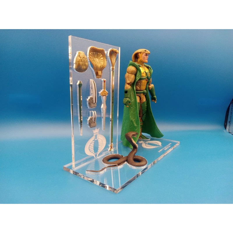 G.I. Joe Classified Serpentor Acrylic Base Set Stand No Toy