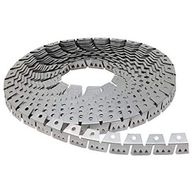House2Home 20ft Upholstery Metal Flexible Tack Strip Supplies, Curve Ease Grip for Furniture, Chairs, Sofa