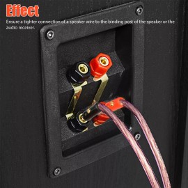 40Pcs Gold Plated Banana Plugs Audio Jack Speaker Wire Cable Screw Connector 4mm