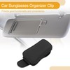 X AUTOHAUX Car Sunglasses Clip with Magnetic Universal Sun Visor