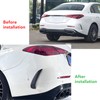 Pair of Rear Bumper Side Vent Spoiler Trim Left Right