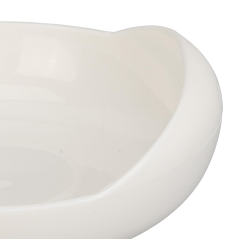 Spill Proof Scoop Plate with Anti Skid Base, Easy Food