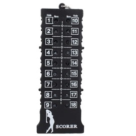 Futheda Golf Scoreboard, Portable Plastic Score Card Counter Golf Training Practice Competition Accessory