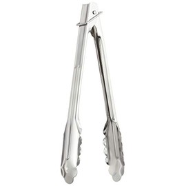 EBM 18-0 All-Purpose Tongs, Extra Thick with Stopper Ring, Small