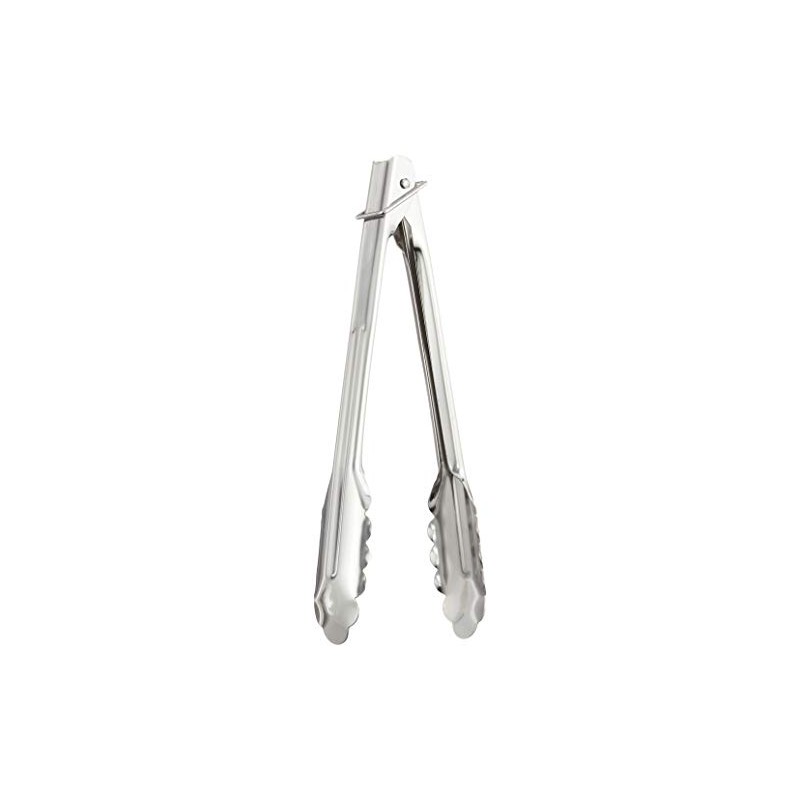 EBM 18-0 All-Purpose Tongs, Extra Thick with Stopper Ring, Small
