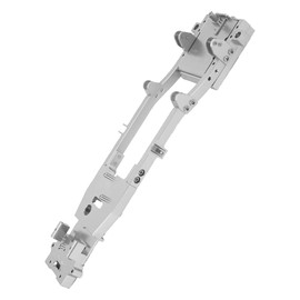 RC Chassis Frame, Aluminium Alloy RC Model Chassis Frame 285x74x35mm Metal Chassis Frame RC Chassis Frame for D12 1:10 RC Truck Car RC Car Part (Silver)