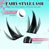 Eyelash Extensions, 160 Pieces, Fairy Cluster Lashes with Manga Lash