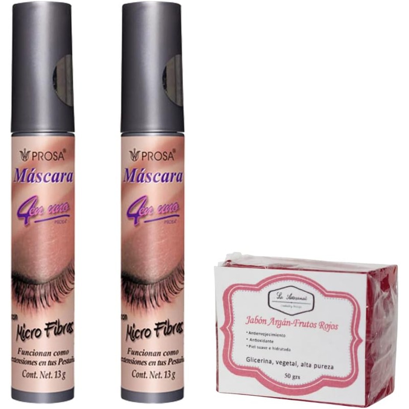 Prosa 4 en 1 2 Pack Mascara Pestañas Rimel Varios