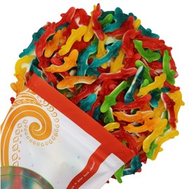FirstChoiceCandy Fantastic Shark Gummy (Assorted Rainbow, 2 Pound (Pack of 1))