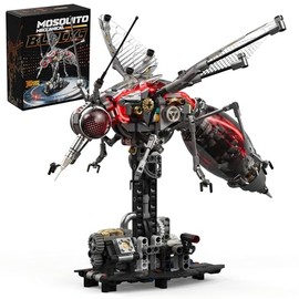 Mechanical Mosquito Building Set for Adults, Technic Insect Building Block Animal Model with Lights & Moving Wings, Collectible Toy Kit, Creative Display & Gift Idea (747 pcs)