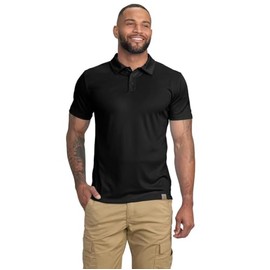 Carhartt Men's Force Sun Defender Lightweight Short-Sleeve Polo, Black, X-Large