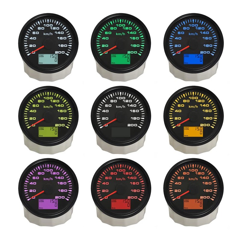ELING Universal GPS Speedometer Velometer 0-200KM/H Odometer for Car Racing