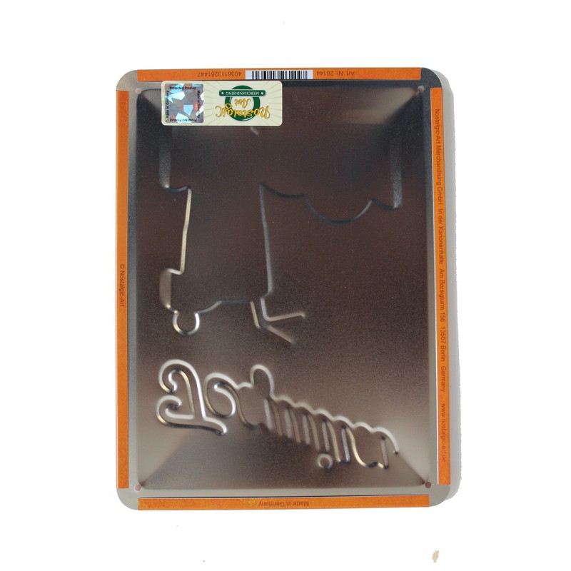 Vintage Tin Sign with Retro Tequila Sunrise in Various Sizes,