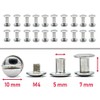 My Belt - 20 Pieces Stainless Steel Book Screws 7
