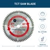 Benchmark Abrasives TCT 6 1/2 Inch Circular Saw Blade, Tungsten