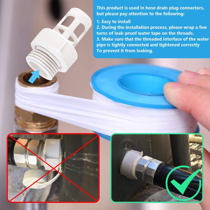 Replacement Intex Pool Drain to Hose Adapter - Garden Hose
