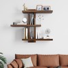 yaqew Variable Wood Floating Shelves Set of 4, Wall Cube