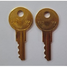Generic CH501 - CH520 Key 2 New Keys ONLY for Delta & Northern Tool Box Truck Key (CH516), Brass