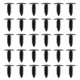 Icyhaws 30 Pieces Fender Liner Push Pin Retainer Clips Compatible with Ram JP Dodge Bumper Shield Fastener Rivets 8mm Auto Car Hole Plastic Clips 6030441