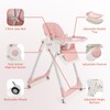 Sunchildor 3 in 1 Baby High Chair with Wheels, Adjustable