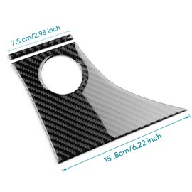 AIRSPEED Black Carbon Fiber for 2018-2024 Toyota Camry Center Console Ignition Starter Button Frame Cover Car Interior Trim Accessories