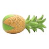 Wowser Yellow and Green Carved Wood Tropical Pineapple, Freestanding Beach