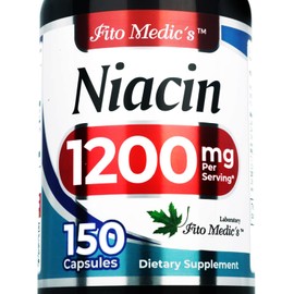 Lab - Niacin - Vitamin b3-1200 mg per Serving, 150 Capsules of - Vitamin b3 niacin - Ultra high Absorption.