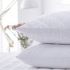 Silentnight Supersoft Quilted Waterproof Pillow Protector, Microfibre, White, Pack of
