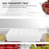 Zerodeko 6 Sets Foam Egg Tray Quail Egg Cartons Shatterproof