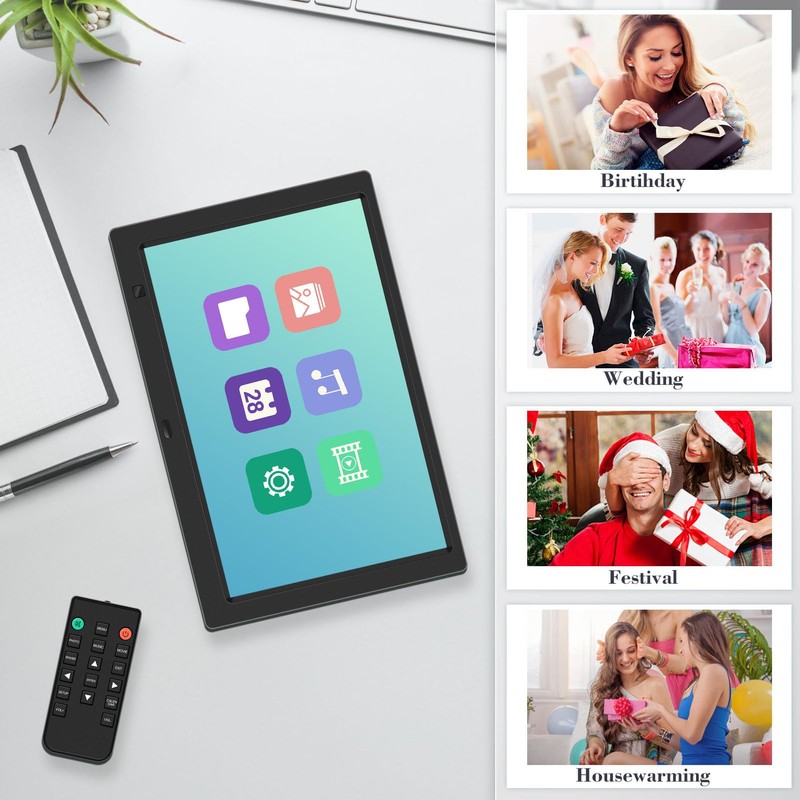 KECAG 10.1" Digital Picture Frame, 1080P IPS Digital Photo Frame,