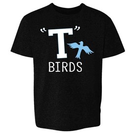 Retro 50s 60s T Birds Gang Logo Toddler Kids T-Shirt Black 4T