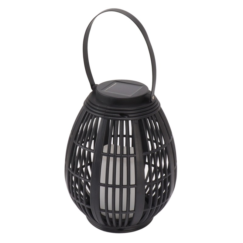 Solar Garden Lantern LED Outdoor Solar Lantern Waterproof Decorative Rattan