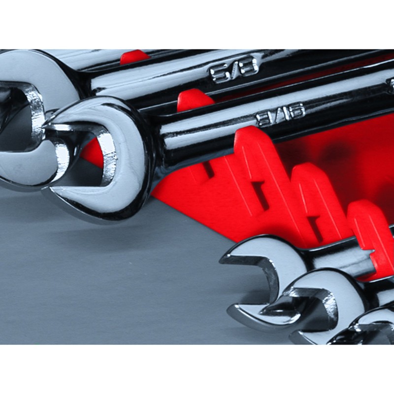 Ernst Manufacturing 5045 Gripper Wrench Organizer, 6 Tool, Black