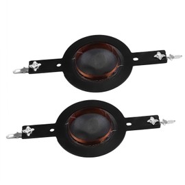 Heyiarbeit 2Pcs 25.5mm/1.00" Tweeter Voice Coil Audio Speaker High Tone Silk Film Rack Dome Tweeter Accessory for Audio Replacement Green Yellow
