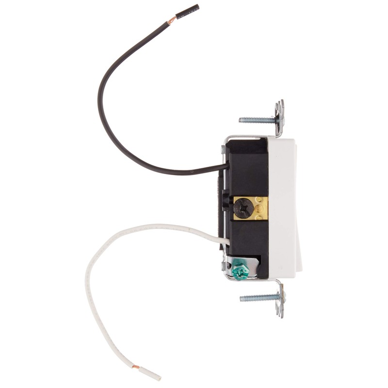 Leviton 20-Amp 120-Volt Decora Plus Rocker Pilot Light Illuminated ON,