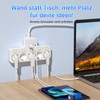 LEUTED 9 in 1 Steckdosenleiste mit USB,5 Fach Steckdose mit