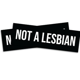Not a Lesbian Magnet - Funny Lesbian Joke Subaru Meme - 2 Pack Magnets - 10 Inch Bumper - Car Truck Locker Toolbox Metal Surface Gift - EPLM0117
